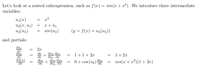 total derivative example